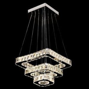 Đèn treo pha lê Slister Ø380+260+160mm - LED 105W - 3 CĐ