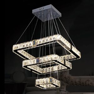 Đèn treo pha lê Slister Ø500+350+180mm - LED 135W - 3 CĐ