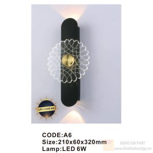 Đèn tường trong nhà Slister 210*60*320mm - LED 6W