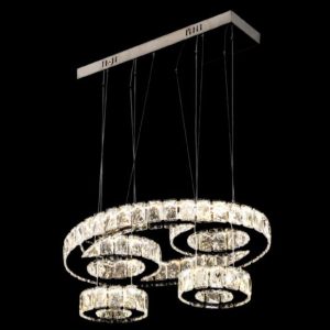 Đèn treo pha lê Slister Ø500mm - LED 128W - 3 CĐ