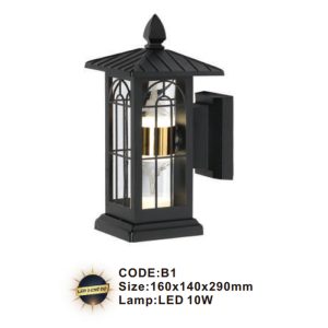Đèn tường ngoài trời Slister 160*140*290mm - LED 10W - 3 chế độ