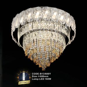 Đèn mâm pha lê Slister Ø600mm - LED 160W - 3 CĐ