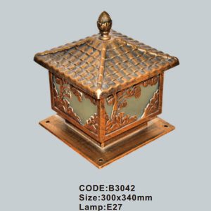 Đèn trụ cổng Slister 300*340mm - E27