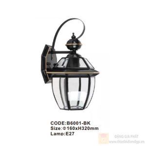 Đèn tường đồng đen Slister Ø160*H320mm - E27