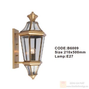 Đèn tường đồng Slister 210*500mm - E27