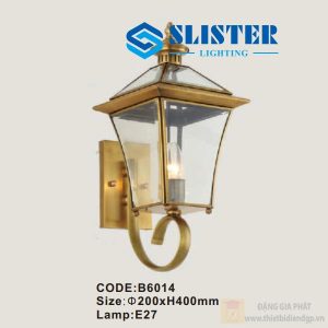Đèn tường đồng Slister Ø200*H400mm - E27