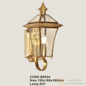 Đèn tường đồng Slister 150*160*380mm - E27