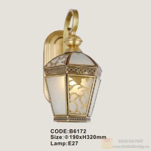 Đèn tường đồng Slister Ø190*H320mm - E27