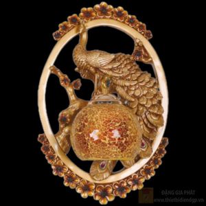 Đèn tường thiết kế cổ điển hình con công Slister 420*280*170mm - E27