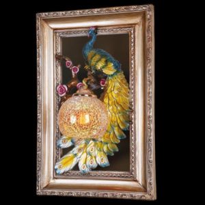 Đèn vách tranh hình con công Slister 520*345*180mm - E27