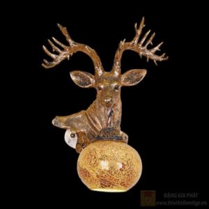 Đèn tường thiết kế cổ điển đầu hươu Slister 410*330*230mm - E27