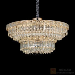 Đèn chùm pha lê Slister Ø800+500*H450mm - LED 280W - 3 CĐ