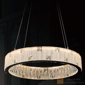 Đèn treo pha lê Slister Ø600*H100mm - LED 120W - 3 CĐ