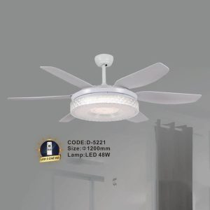 Quạt trần đèn trang trí Slister Ø1200mm - LED 48W