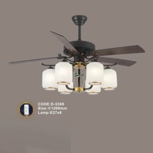 Quạt trần đèn trang trí Slister Ø1200mm - E27*6