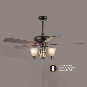 Quạt trần đèn trang trí Slister Ø1200mm - E27*3