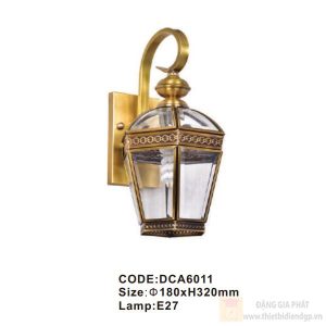 Đèn tường đồng Slister Ø180*H320mm - E27