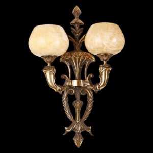 Đèn tường nến Slister Ø440*H620mm - E27*2 - chất liệu: đồng thau