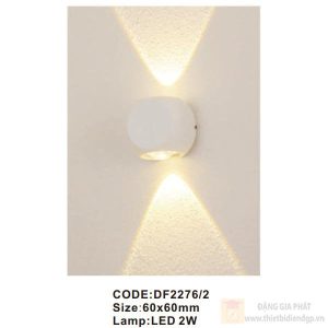 Đèn tường trong nhà Slister 60*60mm LED 2W