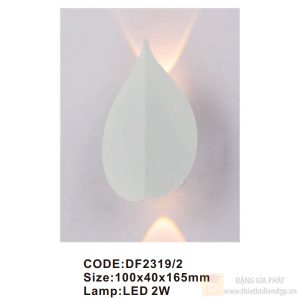 Đèn tường trong nhà Slister 100*40*165mm LED 2W