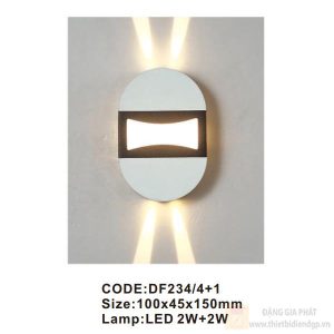 Đèn tường trong nhà Slister 100*45*150mm LED 2W+2W