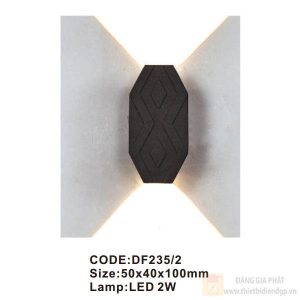 Đèn tường trong nhà Slister 50*40*100mm LED 2W