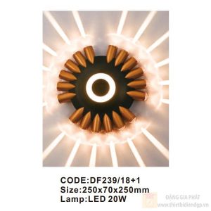 Đèn tường trong nhà Slister 250*70*250mm - LED 20W