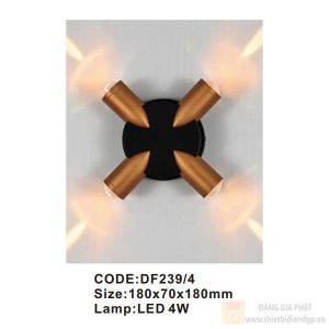 Đèn tường trong nhà Slister 180*70*180mm - LED 4W