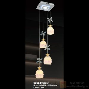 Đèn treo trần trang trí Slister 200*200*H1000mm - LED