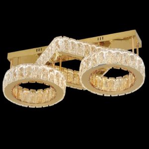 Đèn mâm pha lê Slister 650*400mm - LED 188W - 3 CĐ