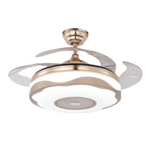 Quạt trần đèn cánh xếp trang trí Slister Ø1320mm - LED