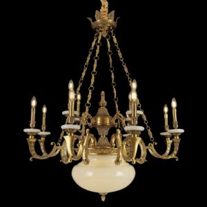 Đèn chùm nến Slister Ø1100*H1200mm - E14 - chất liệu: đồng thau