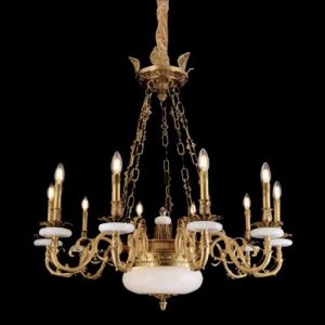 Đèn chùm nến Slister Ø1000*H950mm - E14*10 - chất liệu: đồng thau