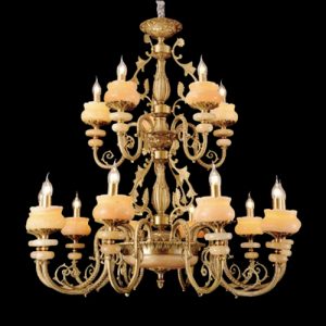 Đèn chùm nến Slister Ø1200*H1000mm - E14*15 - chất liệu: đồng thau