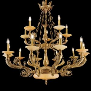 Đèn chùm nến Slister Ø1100*H1100mm - E14*15 - chất liệu: đồng thau