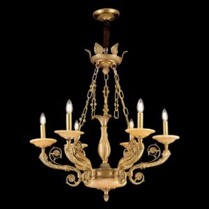 Đèn chùm nến Slister Ø750*H800mm - E14*6 - chất liệu: đồng thau