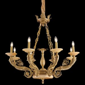 Đèn chùm nến Slister Ø1000*H800mm - E14*8 - chất liệu: đồng thau