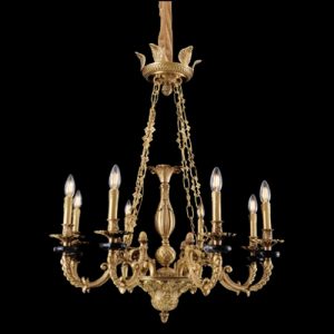 Đèn chùm nến Slister Ø850*H900mm - E14*8 - chất liệu: đồng thau
