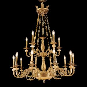 Đèn chùm nến Slister Ø1000*H1200mm - E14*15 - chất liệu: đồng thau