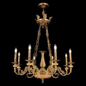 Đèn chùm nến Slister Ø800*H900mm - E14*8 - chất liệu: đồng thau