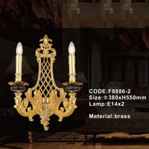 Đèn tường đồng Slister Ø380*H550mm - E14*2