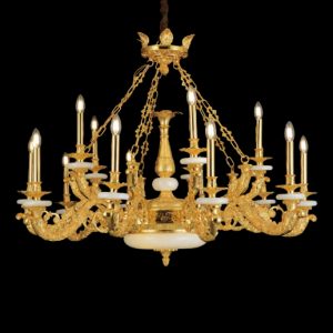 Đèn chùm nến Slister Ø1050*H900mm - E14*15 - chất liệu: đồng thau