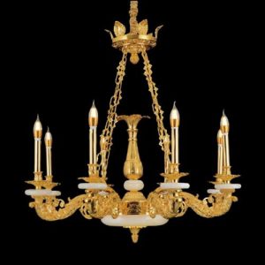 Đèn chùm nến Slister Ø900*H850mm - E14*8 - chất liệu: đồng thau