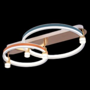 Đèn gắn trần trang trí Slister Ø300+400mm - LED 86W - 3 chế độ