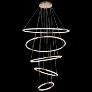 Đèn treo trang trí Slister Ø400+600+800+1000+1200*H25000mm - LED 246W - 3 CĐ