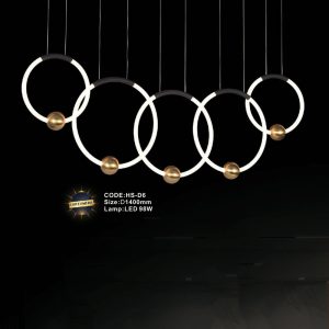 Đèn treo trang trí Slister D1400mm - LED 98W - 3 CĐ