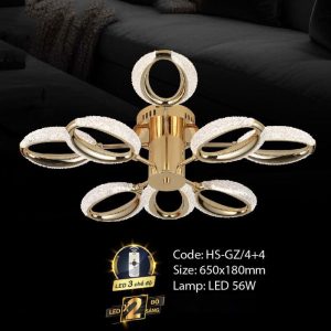 Đèn chùm trang trí Slister Ø650*H180mm Led 56W