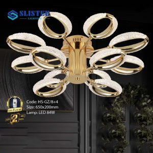 Đèn chùm trang trí Slister Ø650*H200mm Led 84W