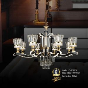 Đèn chùm trang trí Slister Ø800*H1000mm Led 220W