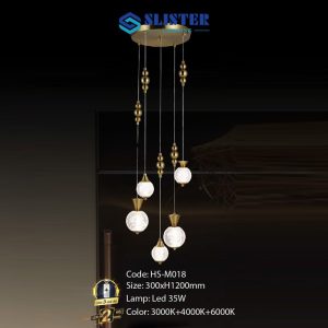 Đèn treo trang trí Slister 300*H1200mm Led 35W - color: 3000K+4000K+6500K